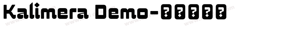 Kalimera Demo字体转换